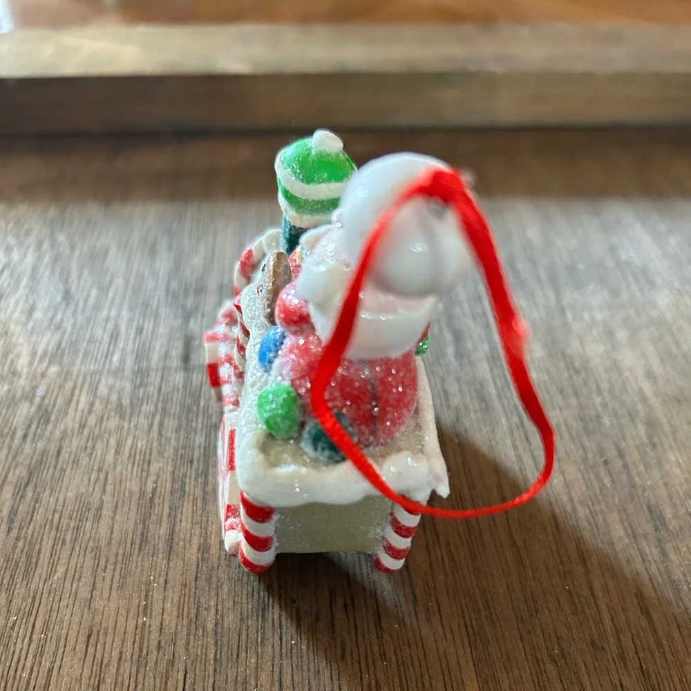 Vintage gingerbread santa